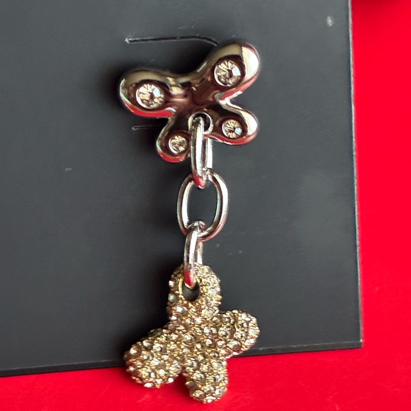 COACH Earrings,Coach Gold and Silver Butterfly Earrings - Picture 2 of 8